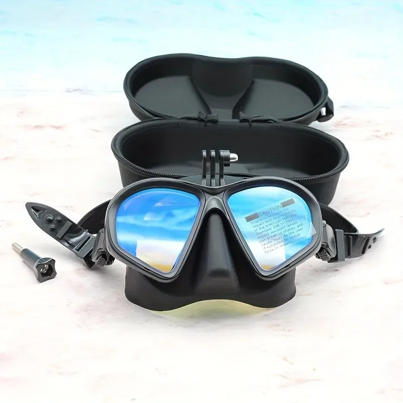 Freediving Mask Two-Window Tempered Glass Diving Mask - Waterproof, Anti-Fog, Electroplated Snorkel Mask with Camera Mount
Freediving Mask Two-Window Tempered Glass Diving Mask - Waterproof, Anti-Fog, Electroplated Snorkel Mask with Camera Mount