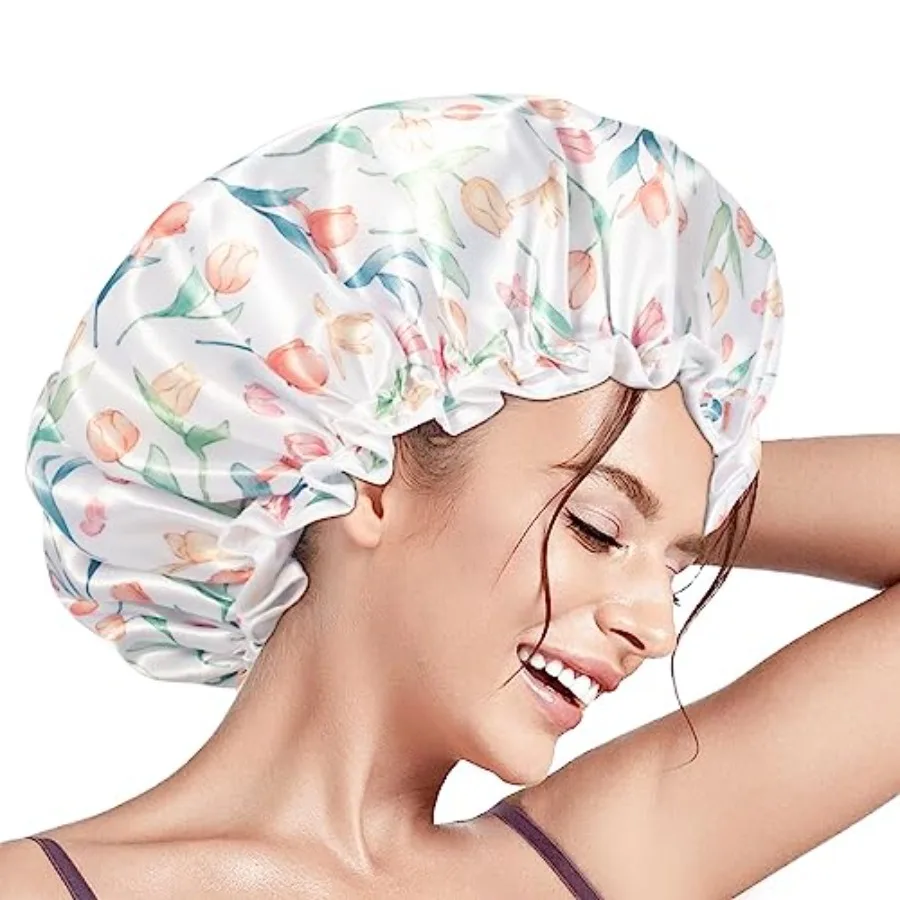 Sower Caps, Reusable Sower Cap Women, Double Layer of air Cap, Large Size All air Lengts, Girls ome Salon Use Wite-
Sower Caps, Reusable Sower Cap Women, Double Layer of air Cap, Large Size All air Lengts, Girls ome Salon Use Wite-