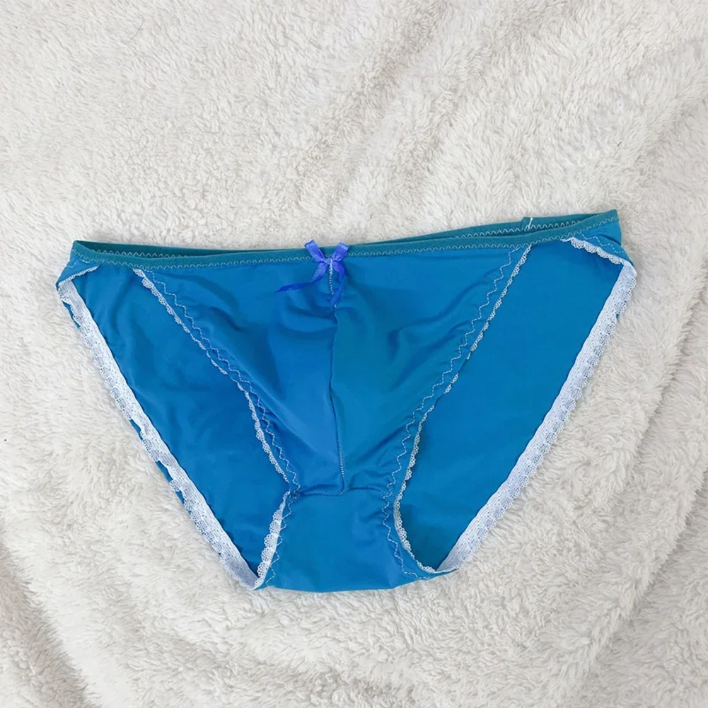 Sexy Men Ice Silk Gay Briefs Sissy Bulge Pouch Bikini Briefs Thin Sheer Thongs Solid Bow Underwear Elastic Soft Underpants
Sexy Men Ice Silk Gay Briefs Sissy Bulge Pouch Bikini Briefs Thin Sheer Thongs Solid Bow Underwear Elastic Soft Underpants