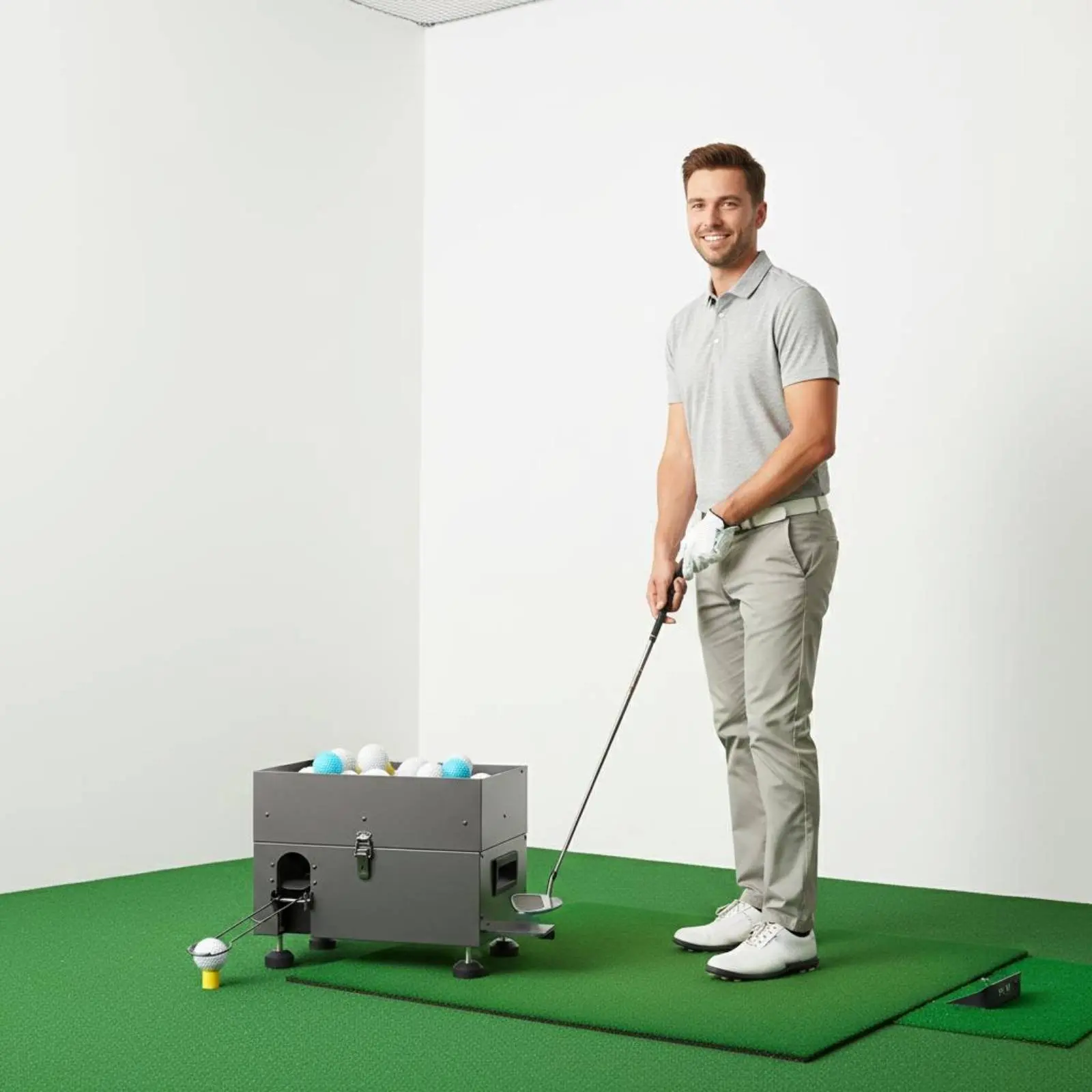 Golf Ball Training Machine Galvanized Steel Golf Ball Launcher Practice Gear Metal Body High-Capacity
Golf Ball Training Machine Galvanized Steel Golf Ball Launcher Practice Gear Metal Body High-Capacity