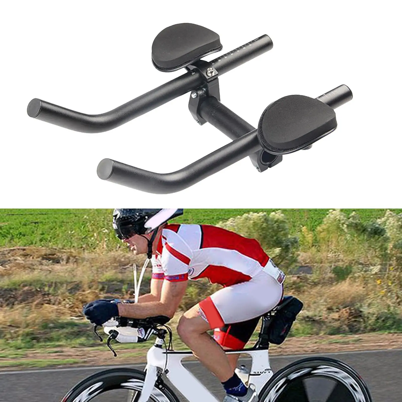 MTB Bike Aero Arm Rest Handlebar Detachable Triathlon Bars with Sponge Cushion for Long Distance Road Bicycle Riding
MTB Bike Aero Arm Rest Handlebar Detachable Triathlon Bars with Sponge Cushion for Long Distance Road Bicycle Riding