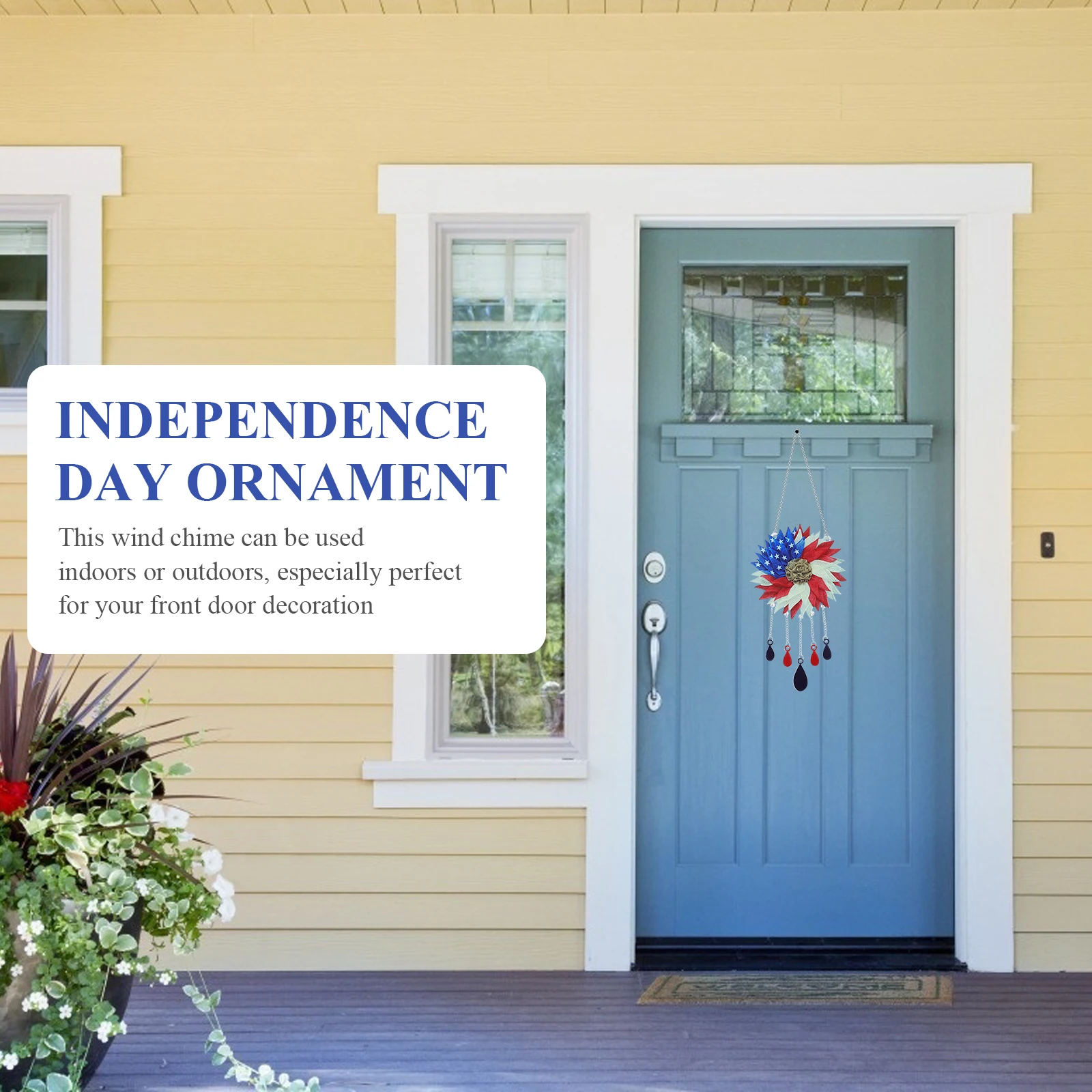 Wind Bell Hanging on The Door Outdoor Chimes Patriotic Decorations Independence Day
Wind Bell Hanging on The Door Outdoor Chimes Patriotic Decorations Independence Day