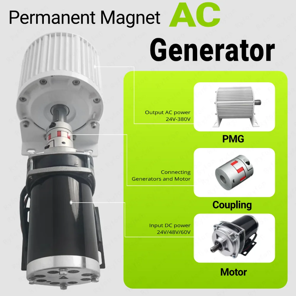 20000W 500RPM 3 Phase Permanent Magnet Generator With 24V 48V DC Electric Motor With Reducer 10000W AC Generator With Coupling
20000W 500RPM 3 Phase Permanent Magnet Generator With 24V 48V DC Electric Motor With Reducer 10000W AC Generator With Coupling