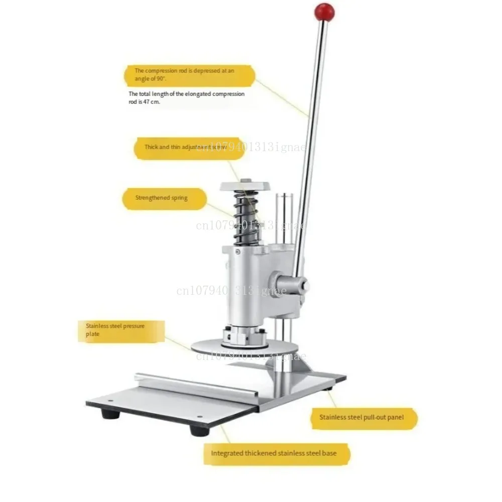Press Machine for Pizza Pancake Flatbread Shaobing Roujiamo Round Manual Press Commercial Use
Press Machine for Pizza Pancake Flatbread Shaobing Roujiamo Round Manual Press Commercial Use