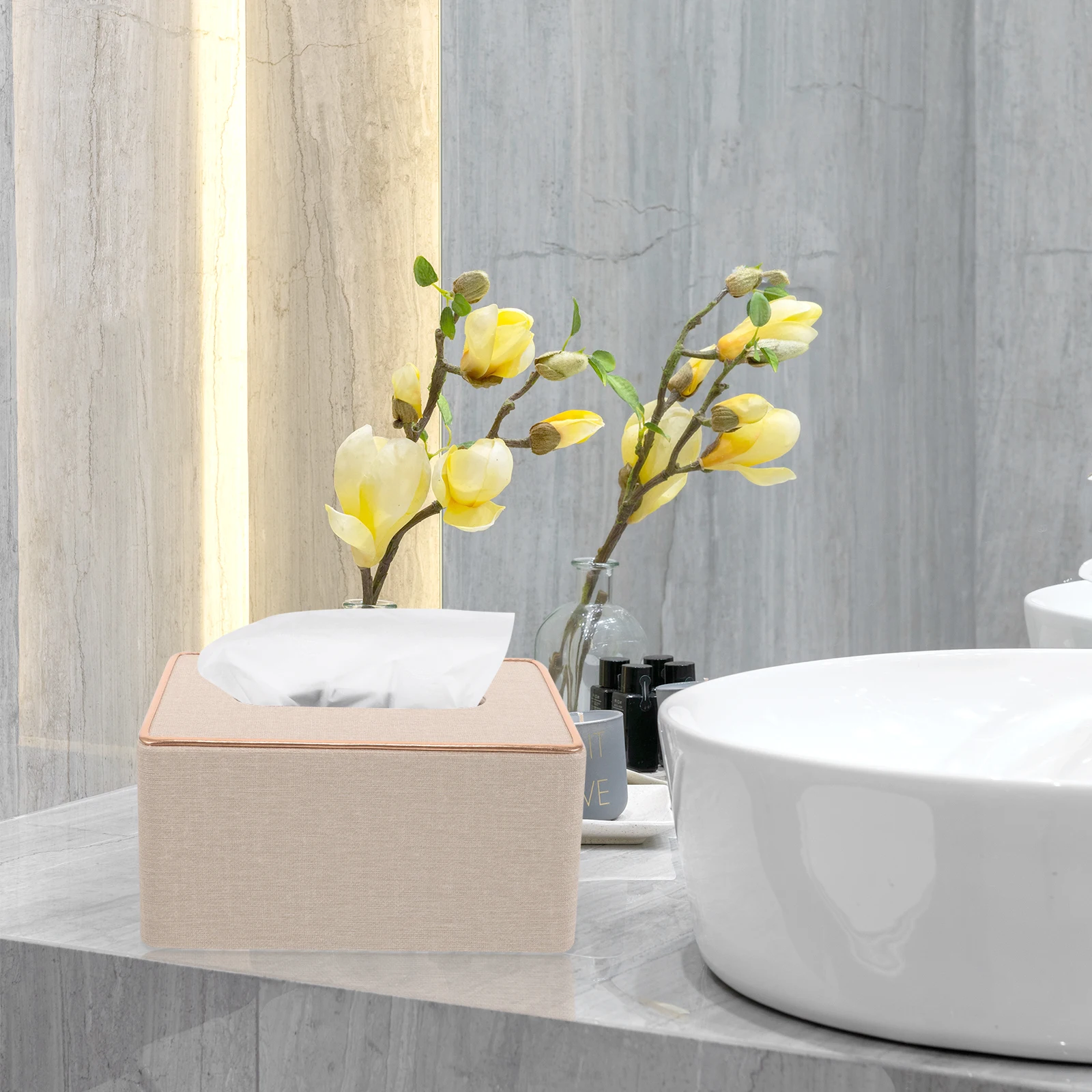 Tissue Pearl White Gold Edge Medium Size Home Office Hotel Napkin Dispenser Portable Napkin Dispenser Storage
Tissue Pearl White Gold Edge Medium Size Home Office Hotel Napkin Dispenser Portable Napkin Dispenser Storage