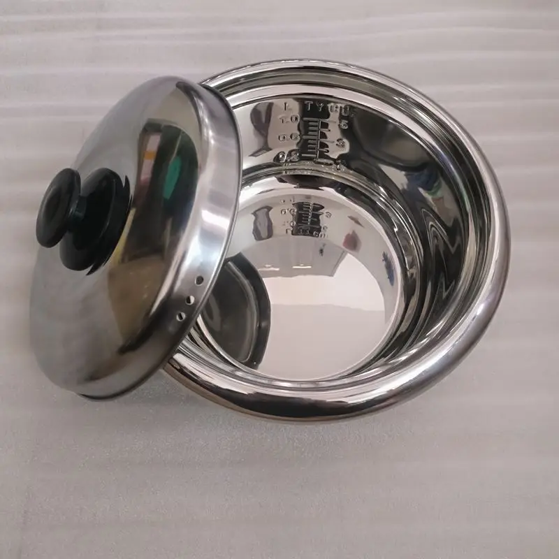 2L High Quality 304 stainless steel rice cooker inner containerPot Replacement Accessories Rice Cooke Inner With lid
2L High Quality 304 stainless steel rice cooker inner containerPot Replacement Accessories Rice Cooke Inner With lid