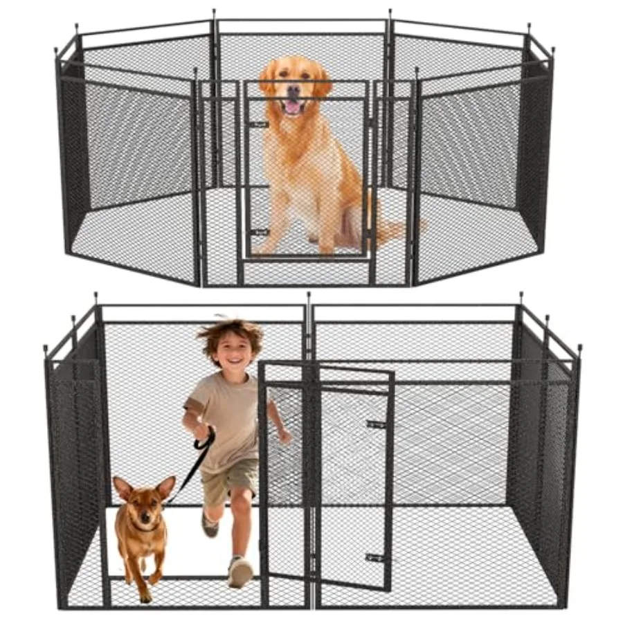 40" Height Dog Playpen for Small Dog and Puppy 8 Panels Metal Pet Playpen with Safety Mesh Portable Foldable Exercise Pen for I
40" Height Dog Playpen for Small Dog and Puppy 8 Panels Metal Pet Playpen with Safety Mesh Portable Foldable Exercise Pen for I