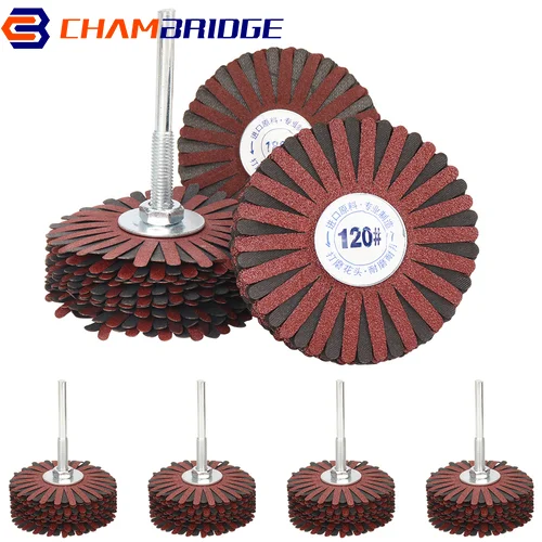 Flap Wheel Sanding Head Abrasive Tools with Shank for Rotary Tool Sandpaper Grinding Wheel for Wood/Metal Polishing Deburring
Flap Wheel Sanding Head Abrasive Tools with Shank for Rotary Tool Sandpaper Grinding Wheel for Wood/Metal Polishing Deburring