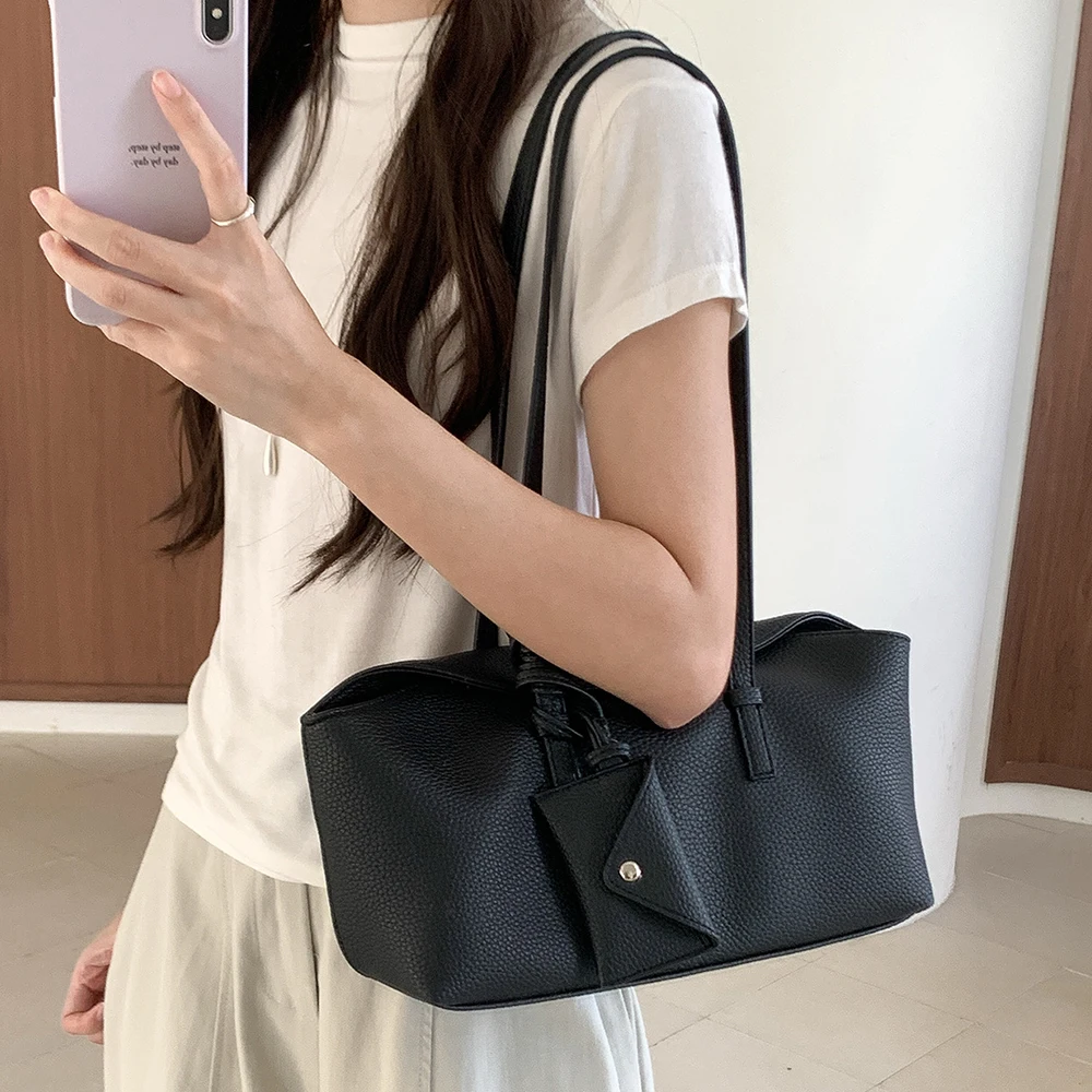 Fashion Soft PU Leather Shoulder Bag Lychee Pattern Underarm Bags for Women Handbags and Purses Boston Bags NEW Shipping Tote
Fashion Soft PU Leather Shoulder Bag Lychee Pattern Underarm Bags for Women Handbags and Purses Boston Bags NEW Shipping Tote