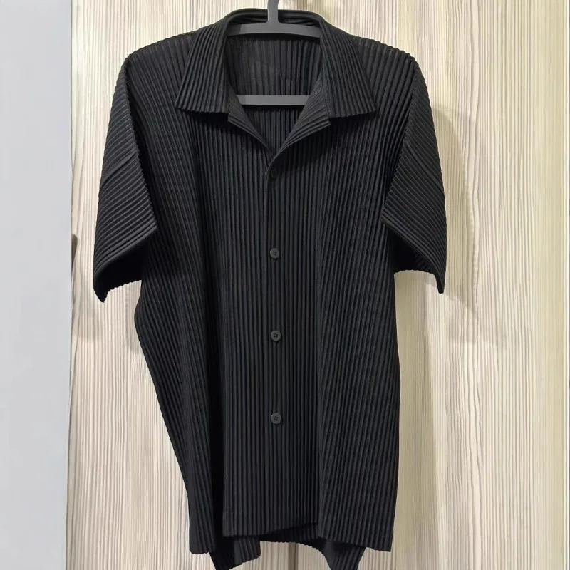 Miyake Pleated Japanese Style Men’s Clothing Oversized Short Sleeve Open Shirt Jacket Loose Casual Summer Male Top Outerwear
Miyake Pleated Japanese Style Men’s Clothing Oversized Short Sleeve Open Shirt Jacket Loose Casual Summer Male Top Outerwear