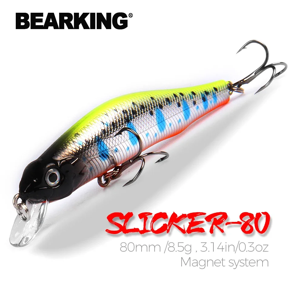 BEARKING 80mm 8.5g Professional Quality Magnet Weight Fishing Straps Crank Minnow Hot Model Artificial Bait Apparatus
BEARKING 80mm 8.5g Professional Quality Magnet Weight Fishing Straps Crank Minnow Hot Model Artificial Bait Apparatus