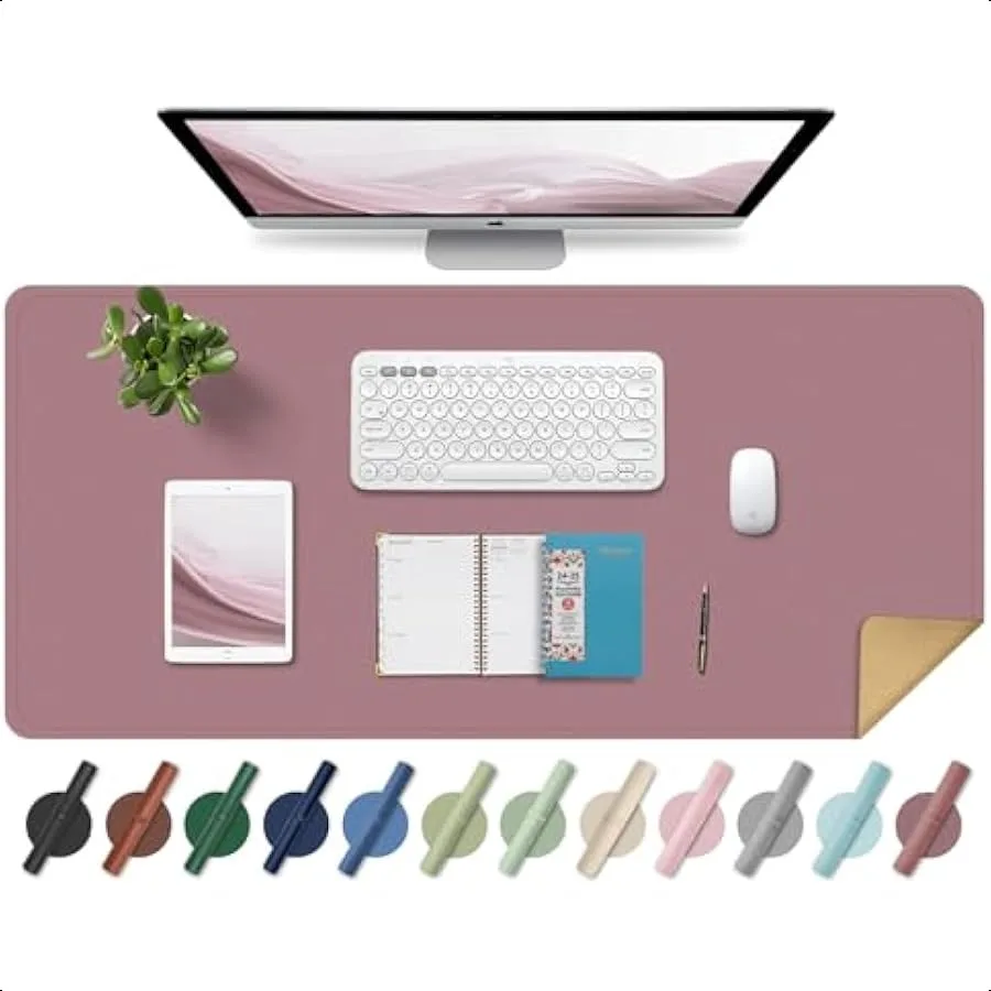 Large Desk Pad 35.4" x 17" NonSlip Desk Mat with PU Leather and Natural Cork Waterproof Writing Desk Natural Cork Computer Mat
Large Desk Pad 35.4" x 17" NonSlip Desk Mat with PU Leather and Natural Cork Waterproof Writing Desk Natural Cork Computer Mat