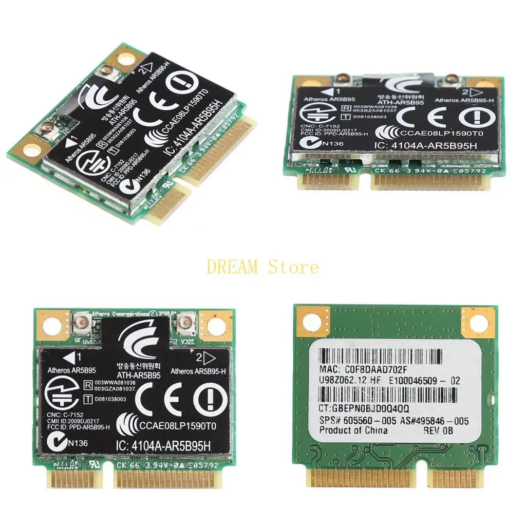 Adapter Card Half Mini PCI WIFI WIreless For Atheros AR5B95 605560-005 best sale
Adapter Card Half Mini PCI WIFI WIreless For Atheros AR5B95 605560-005 best sale