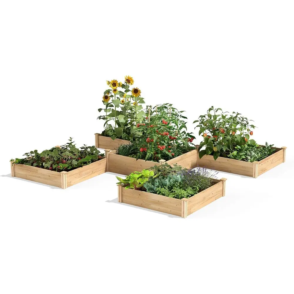 Raised Garden Bed, 80 Sq. Ft., 12x12x10.5-14, 3/4 Thick, Made in USA with North American Cedar
Raised Garden Bed, 80 Sq. Ft., 12x12x10.5-14, 3/4 Thick, Made in USA with North American Cedar