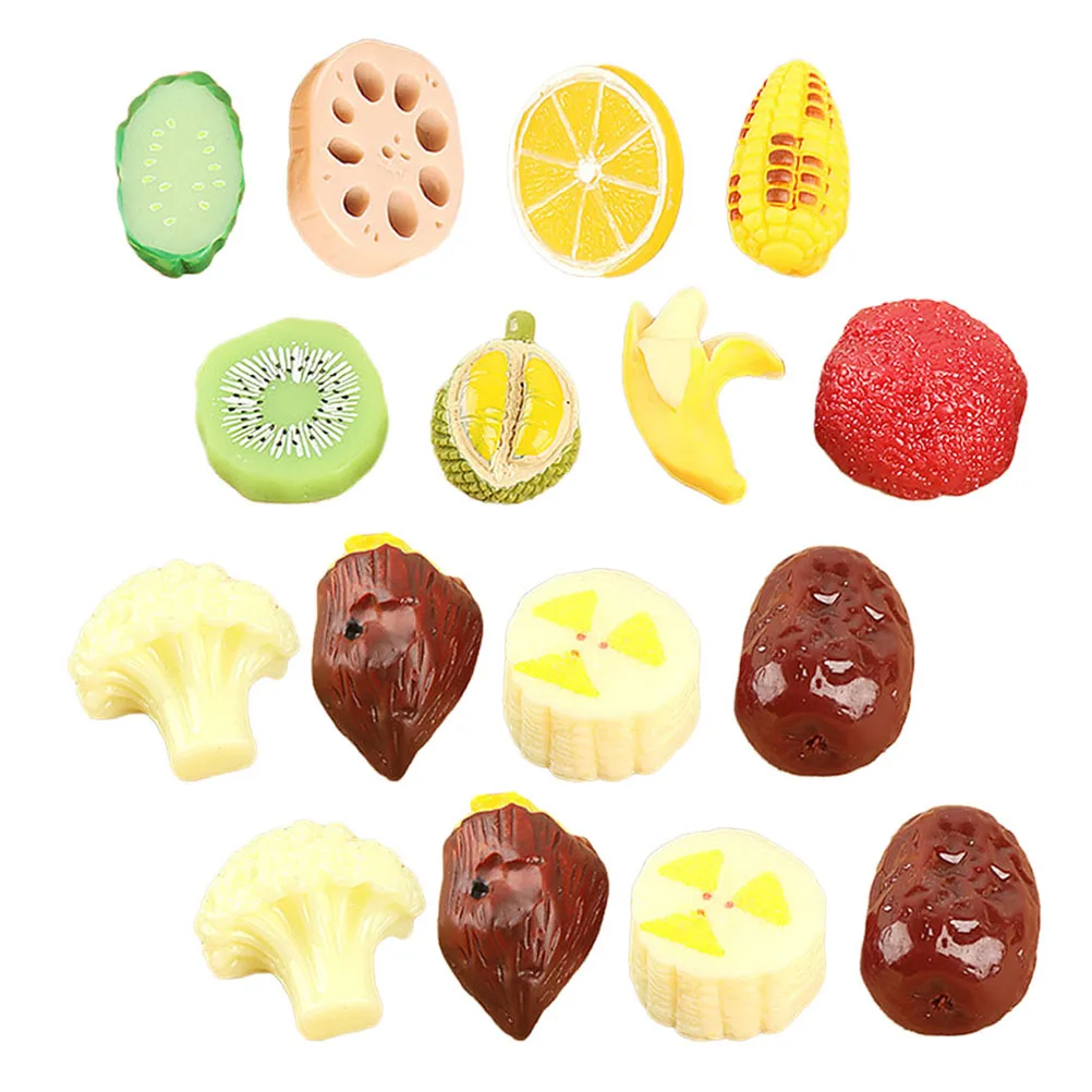 16pcs Resin Fruit Vegetable Models Realistic Miniature Props Dollhouse Accessories Craft Decor Food Simulation
16pcs Resin Fruit Vegetable Models Realistic Miniature Props Dollhouse Accessories Craft Decor Food Simulation