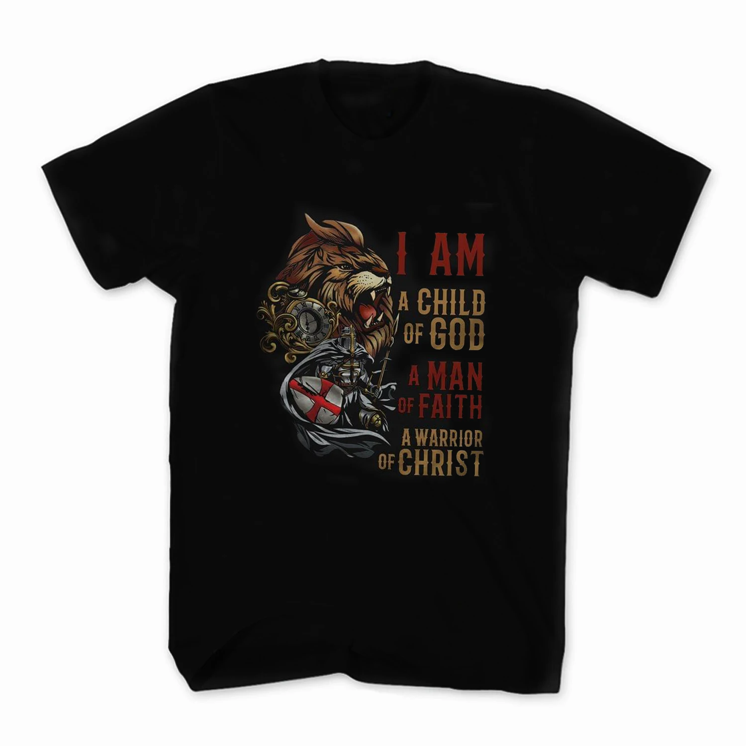 Футболка Crusaders с изображением Льва, ребенка, Бога, человека веры, воина Христа, Новая повседневная мужская футболка из 100% хлопка с коротким рукавом и круглым вырезом
Футболка Crusaders с изображением Льва, ребенка, Бога, человека веры, воина Христа, Новая повседневная мужская футболка из 100% хлопка с коротким рукавом и круглым вырезом