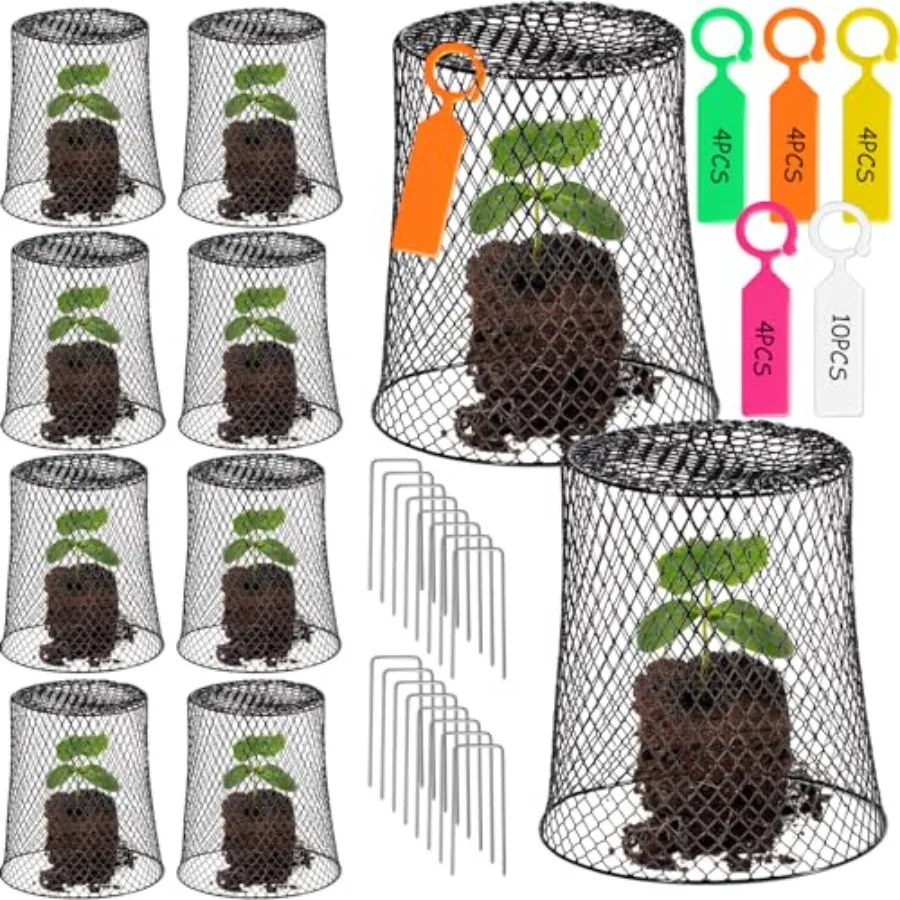 10 Pcs Garden Chicken Wire Plant Covers, 11x11Inch Metal Wire Garden Cloches Chicken Wire Cloche Plant Protector Heavy Duty Gar
10 Pcs Garden Chicken Wire Plant Covers, 11x11Inch Metal Wire Garden Cloches Chicken Wire Cloche Plant Protector Heavy Duty Gar