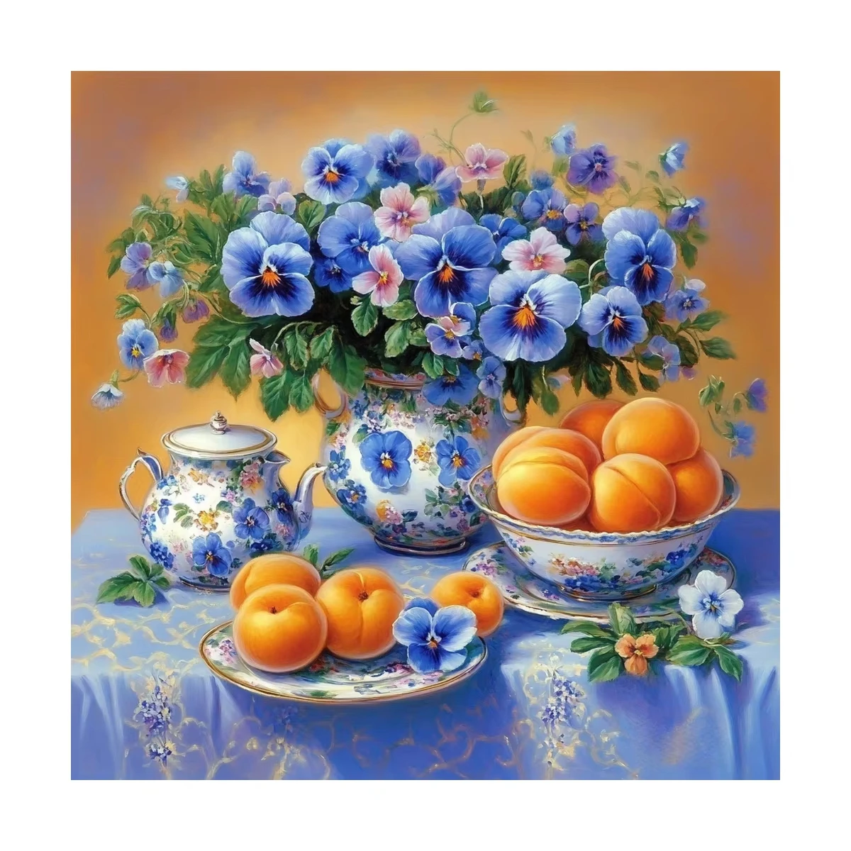 Blue Flowers Yellow Peaches Still Life 500PCS/1024 PCS Jigsaw Puzzles Challenging Family Activity Game for Gameroom Bedroom Gift
Blue Flowers Yellow Peaches Still Life 500PCS/1024 PCS Jigsaw Puzzles Challenging Family Activity Game for Gameroom Bedroom Gift