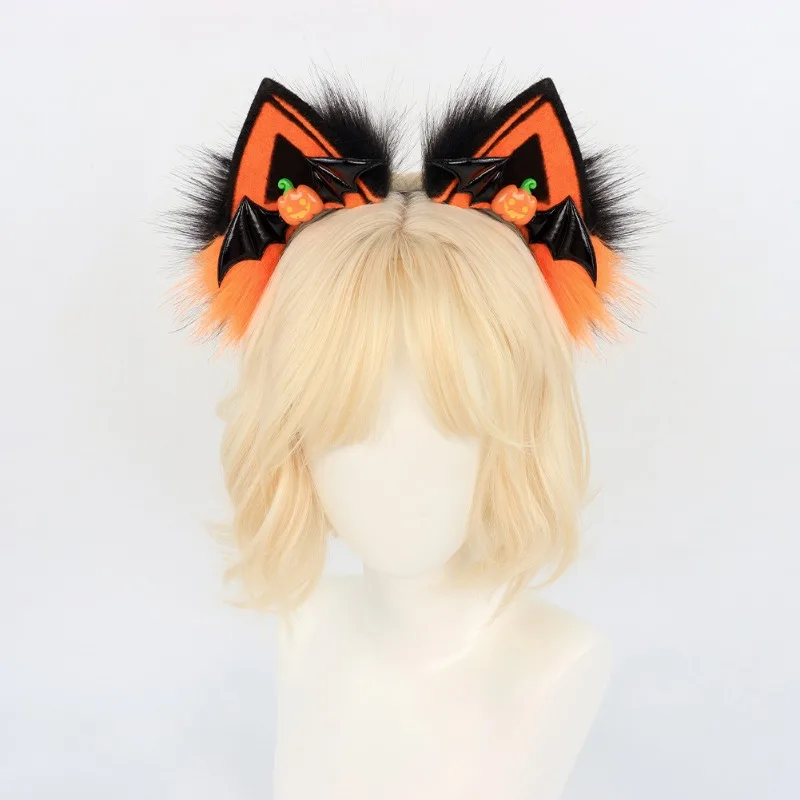Popular Halloween Cat Ears Headband Plush Simulation Cat Ears Pumpkin Headdress Lolita Live Halloween Props
Popular Halloween Cat Ears Headband Plush Simulation Cat Ears Pumpkin Headdress Lolita Live Halloween Props
