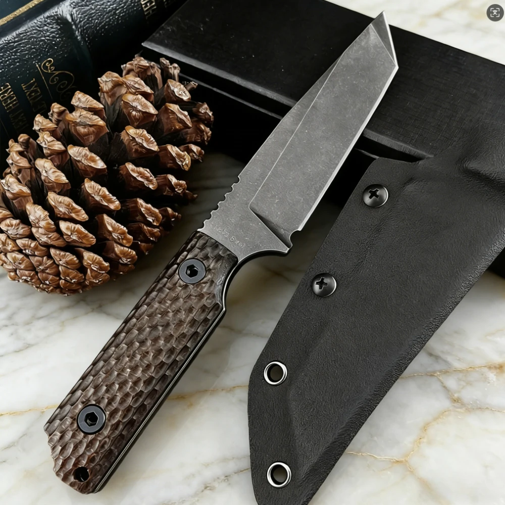 8Cr13Mov Steel Multi Hunting Fixed Blade Knife with G10 Handle, Outdoor EDC Survival Knife for Camping Hiking Fishing Hunting
8Cr13Mov Steel Multi Hunting Fixed Blade Knife with G10 Handle, Outdoor EDC Survival Knife for Camping Hiking Fishing Hunting