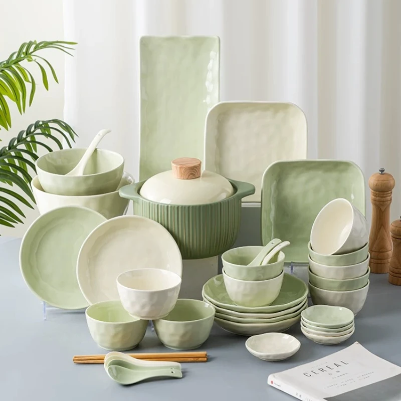Modern Aesthetic Dinner Set Plates Design Friendly Designer Green Kitchen Dinner Set Ceramic Luxury Bajilla Ceramica Dinnerware
Modern Aesthetic Dinner Set Plates Design Friendly Designer Green Kitchen Dinner Set Ceramic Luxury Bajilla Ceramica Dinnerware