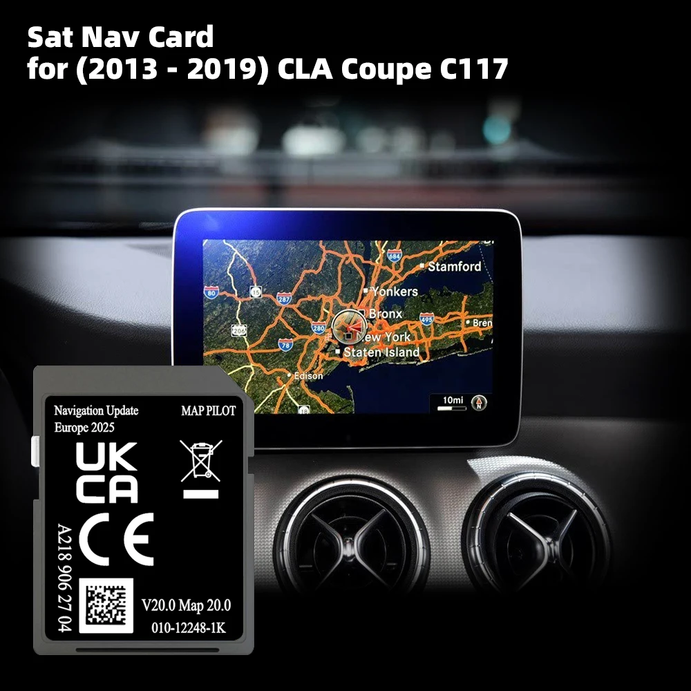 Compatibility with for Mercedes CLA 2014 Car Sat NAV Navigation 32GB Memory GPS Card
Compatibility with for Mercedes CLA 2014 Car Sat NAV Navigation 32GB Memory GPS Card