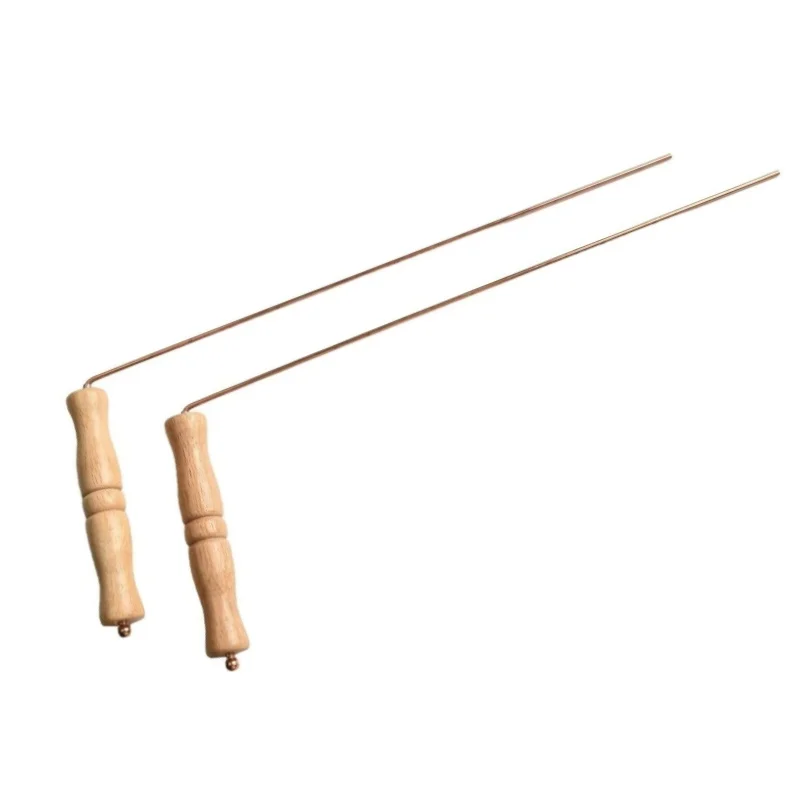 2Pcs Portable Divining Rods Set, 99.9% Copper Dowsing Rods With Wood Grip For Locating Water Treasure Hunting Tools
2Pcs Portable Divining Rods Set, 99.9% Copper Dowsing Rods With Wood Grip For Locating Water Treasure Hunting Tools