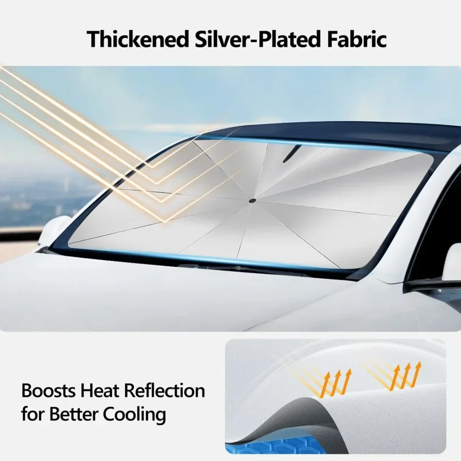Full Blackout Vinyl Coated Magnetic Car Windshield Sunshade UV Protection Foldable Easy Install
Full Blackout Vinyl Coated Magnetic Car Windshield Sunshade UV Protection Foldable Easy Install