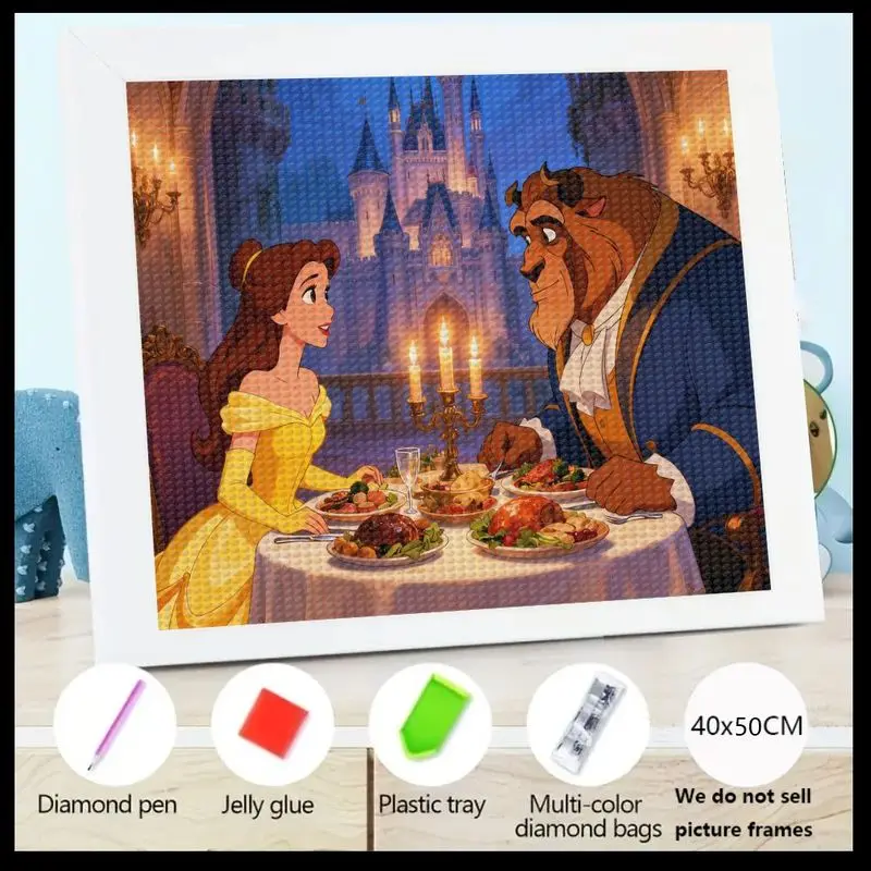 1 шт. 5D полный дрель алмазный набор для рисования, сделай сам Disney Beauty and the Beast Belle and Beast романтическая обеденная сцена, большой 40x50 см Rhi
1 шт. 5D полный дрель алмазный набор для рисования, сделай сам Disney Beauty and the Beast Belle and Beast романтическая обеденная сцена, большой 40x50 см Rhi