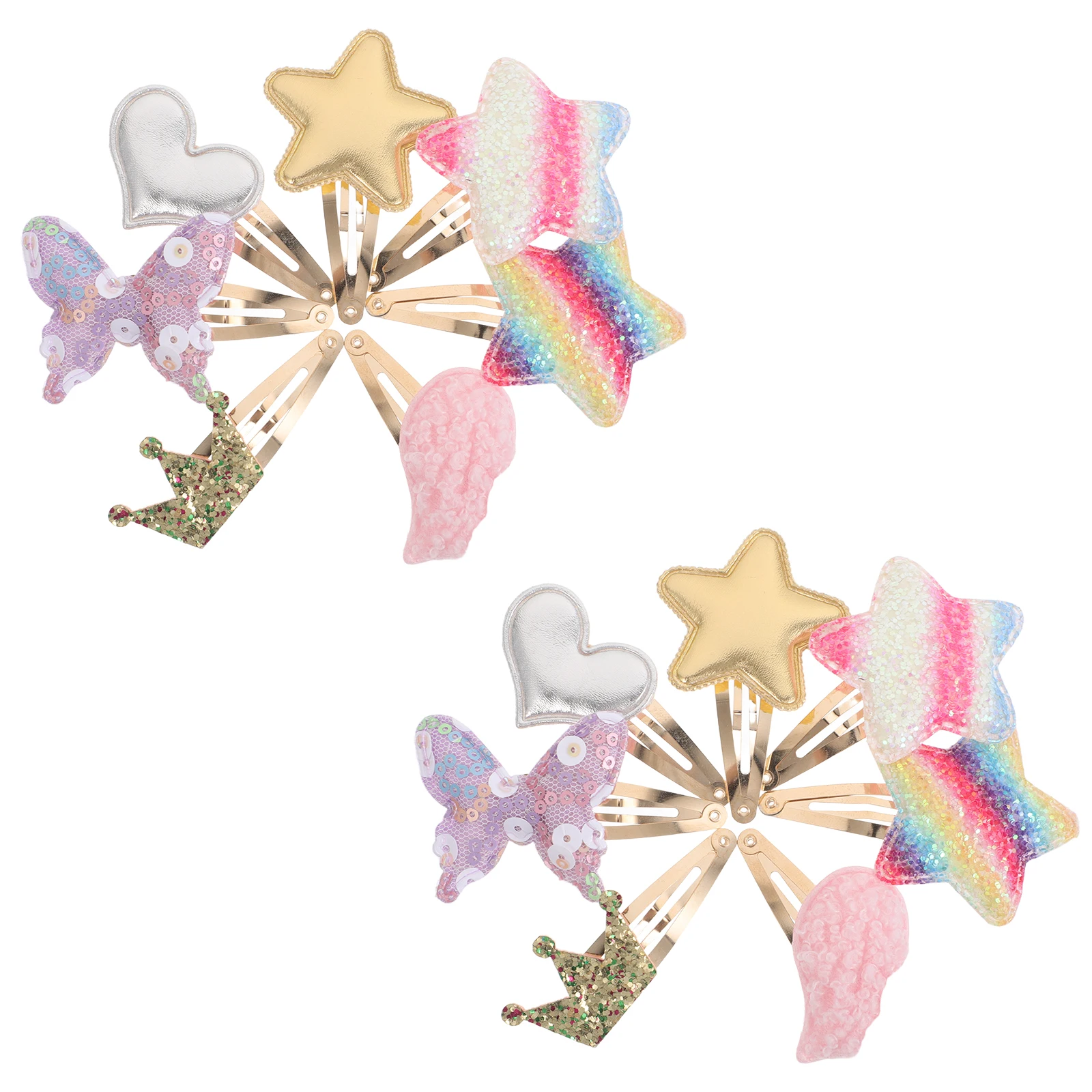 8 Pairs Girls Hair Clips Glitter Sparkling Metal Snap Stars Hearts Crowns Butterflies Toddler Hair Accessories Cute Barrettes
8 Pairs Girls Hair Clips Glitter Sparkling Metal Snap Stars Hearts Crowns Butterflies Toddler Hair Accessories Cute Barrettes