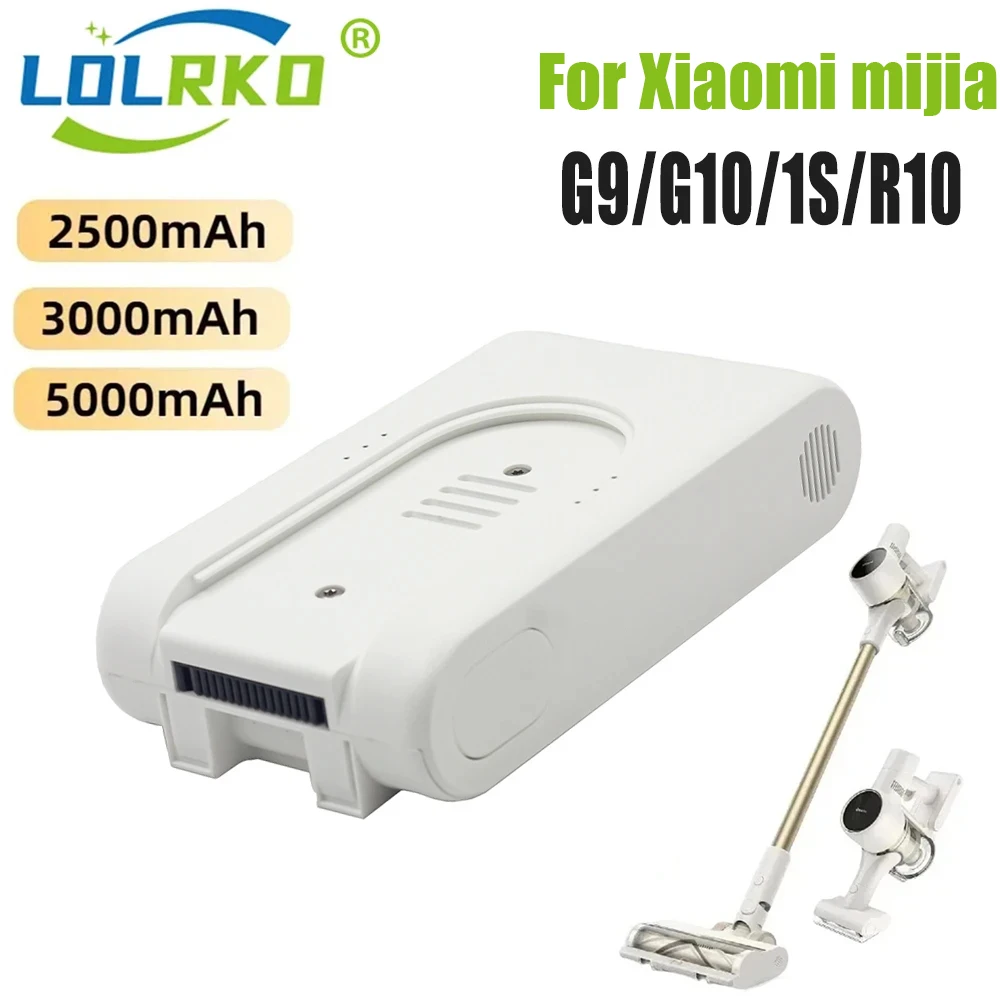 Original 25.2V 5000mAh Rechargeable Lithium-Ion Battery Pack for Xiaomi Mijia Dreame G9 G10 1S R10 Wireless Vacuum Cleaner
Original 25.2V 5000mAh Rechargeable Lithium-Ion Battery Pack for Xiaomi Mijia Dreame G9 G10 1S R10 Wireless Vacuum Cleaner