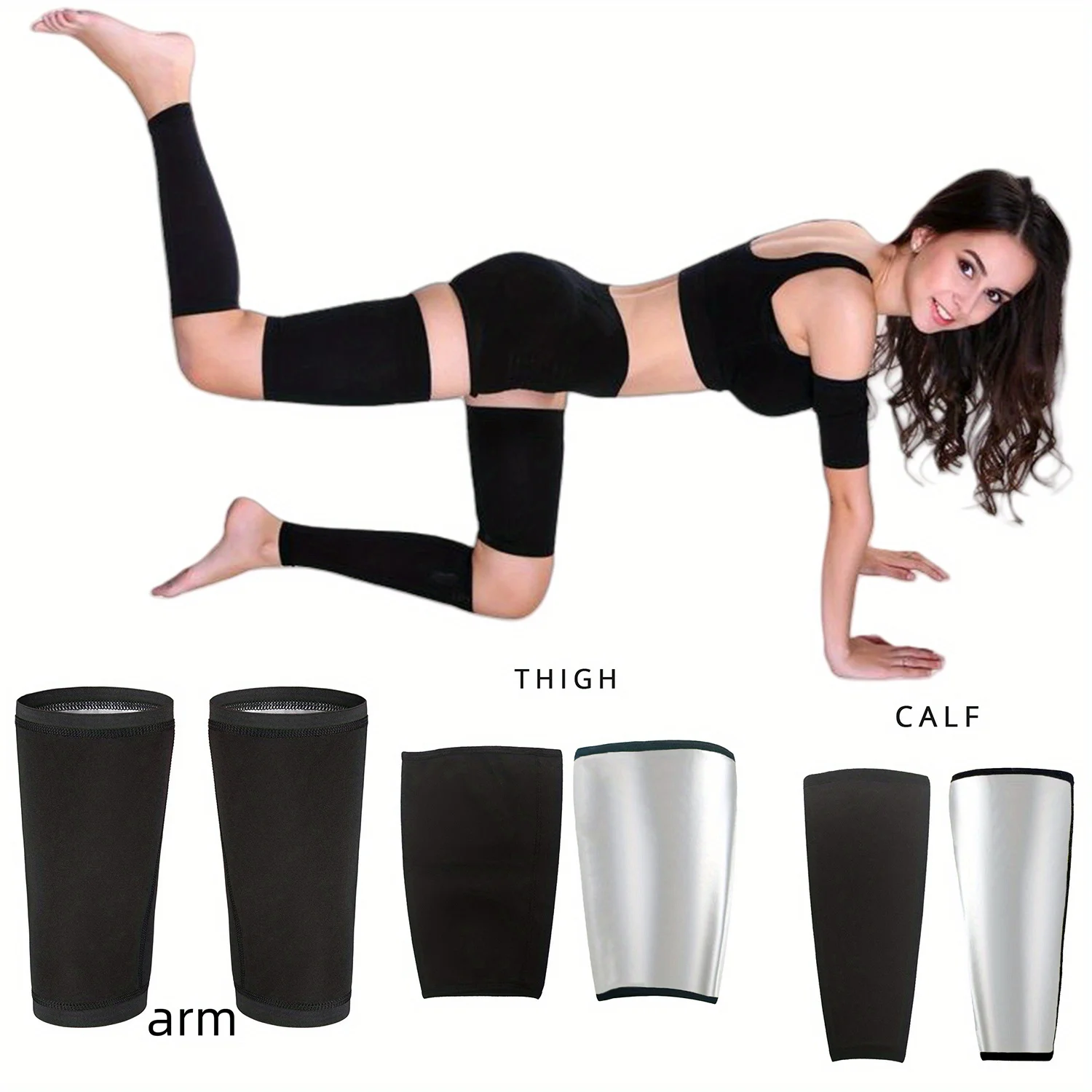 Women's body sculpting sweat fitness yoga exercise bundle arms dull sweat arm with protective gear, running exercise fitness arm protection thigh protection calf
Women's body sculpting sweat fitness yoga exercise bundle arms dull sweat arm with protective gear, running exercise fitness arm protection thigh protection calf