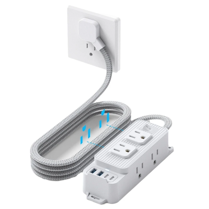 US Plug Power Strips with 6 Outlets 4 USB Port(2 Braideds Extender Cable,Surges Protectors Adapter for Home
US Plug Power Strips with 6 Outlets 4 USB Port(2 Braideds Extender Cable,Surges Protectors Adapter for Home