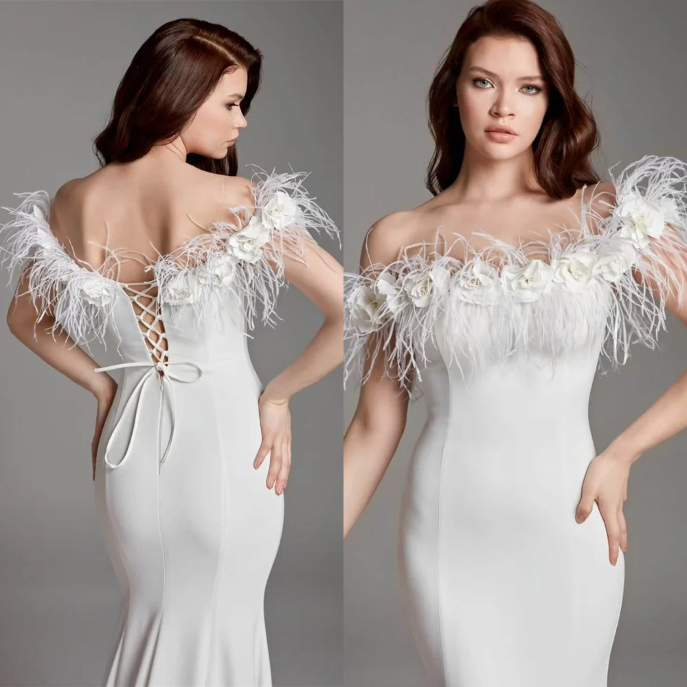 Customized Simple White Jersey Evening Dresses Classic Off the Shoulder Homecoming Dresses Soft Lace Up Back Party Gowns
Customized Simple White Jersey Evening Dresses Classic Off the Shoulder Homecoming Dresses Soft Lace Up Back Party Gowns