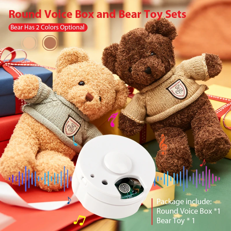 Набор голосовых коробок для мягких животных, 30-секундный круглый диктофон и плюшевый медведь 40 см на молнии для звуковых подарков своими руками.
Набор голосовых коробок для мягких животных, 30-секундный круглый диктофон и плюшевый медведь 40 см на молнии для звуковых подарков своими руками.
