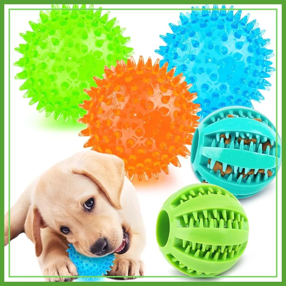 Interactive Squeaky Dog Balls for Small Dogs, 2.5" Puppy Teething Chew Toy, Teeth Cleaning & Training (5Pcs)
Interactive Squeaky Dog Balls for Small Dogs, 2.5" Puppy Teething Chew Toy, Teeth Cleaning & Training (5Pcs)