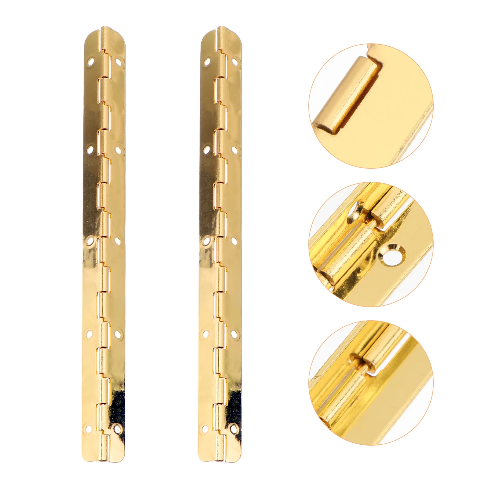 2 Pcs 190mm Golden Continuous Hinges Heavy Duty Furniture Cabinet Door Zinc Alloy Rust Resistant Smooth
2 Pcs 190mm Golden Continuous Hinges Heavy Duty Furniture Cabinet Door Zinc Alloy Rust Resistant Smooth