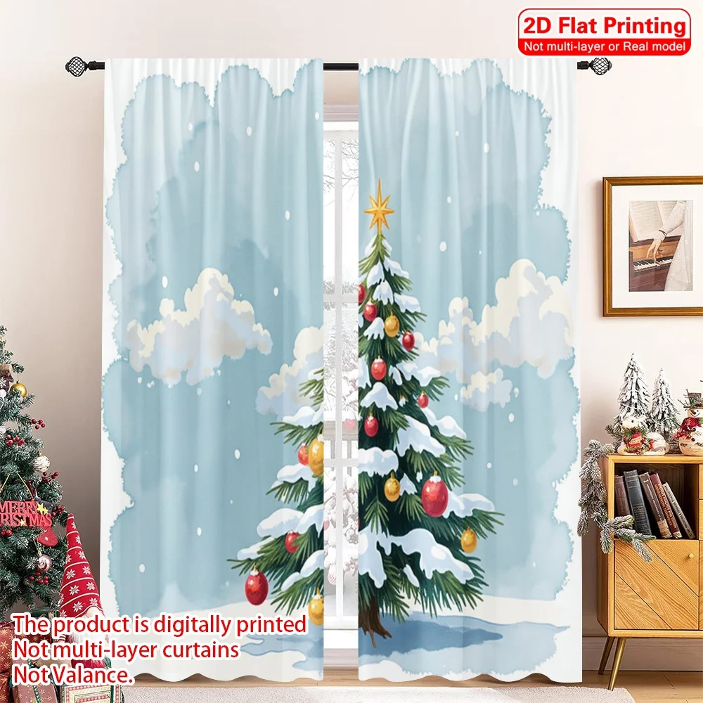 2pcs 2D flat printing Merry Christmas Drapes Christmas Tree Baubles Festive Polyester Without Electricity Festive Holiday
2pcs 2D flat printing Merry Christmas Drapes Christmas Tree Baubles Festive Polyester Without Electricity Festive Holiday
