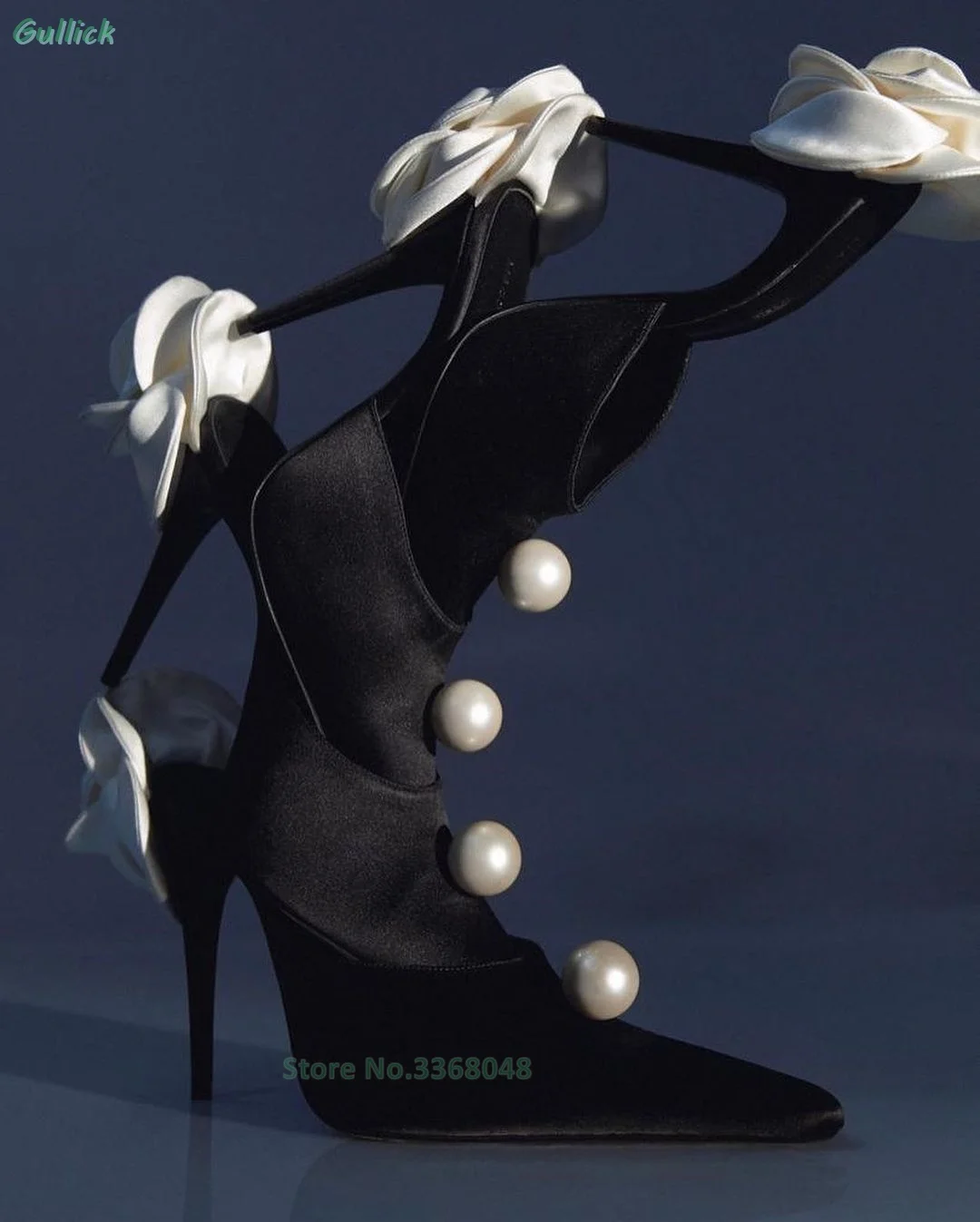 Black Satin Flower Decor Slippers Sexy Pointed Toe Slip On Pearls Women Dress Pumps Stiletto Thin High Heel Dress Pumps
Black Satin Flower Decor Slippers Sexy Pointed Toe Slip On Pearls Women Dress Pumps Stiletto Thin High Heel Dress Pumps