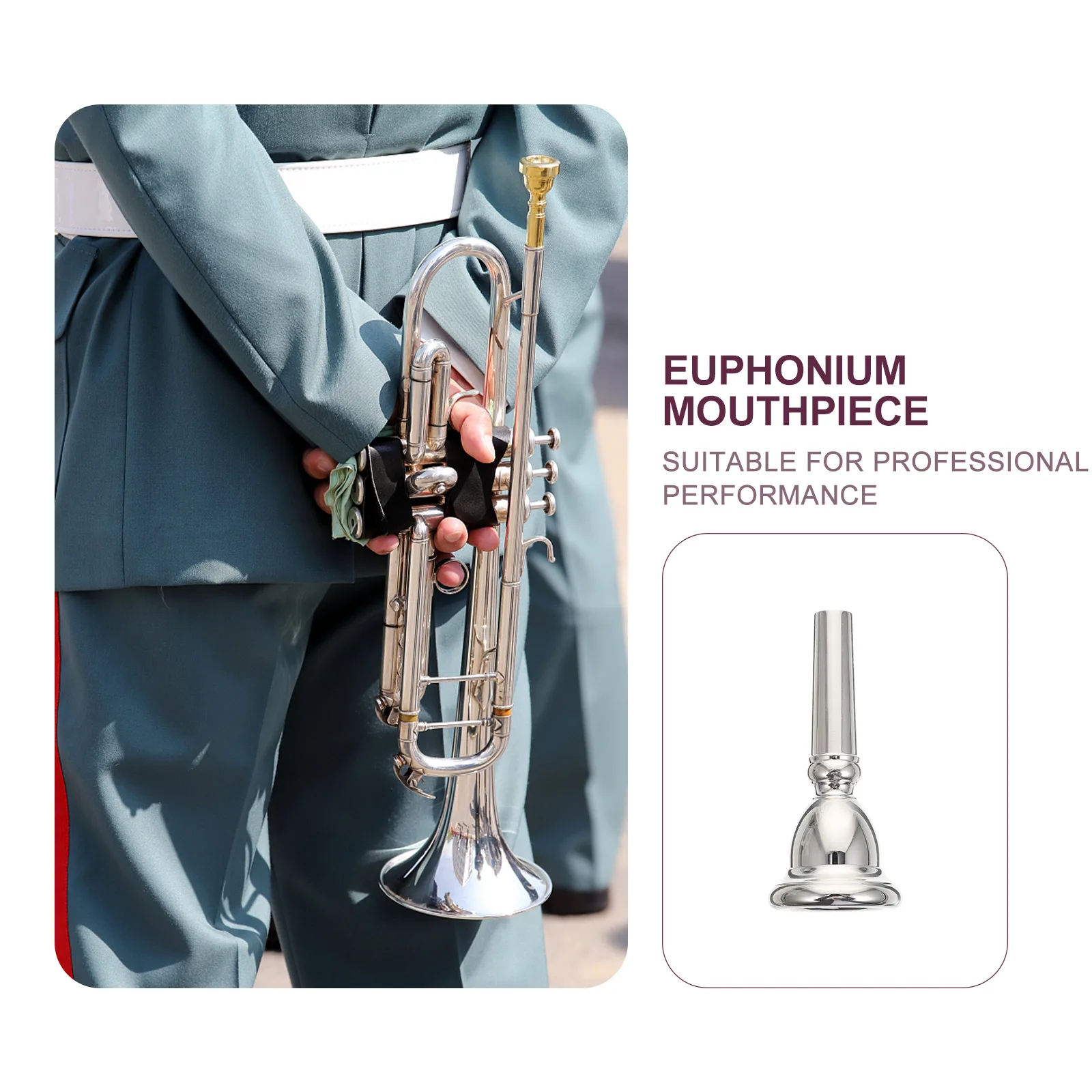 Euphonium Mouthpiece Accessory Horn Mouthpieces for Musical Instruments Silver Parts Replacement Brass
Euphonium Mouthpiece Accessory Horn Mouthpieces for Musical Instruments Silver Parts Replacement Brass