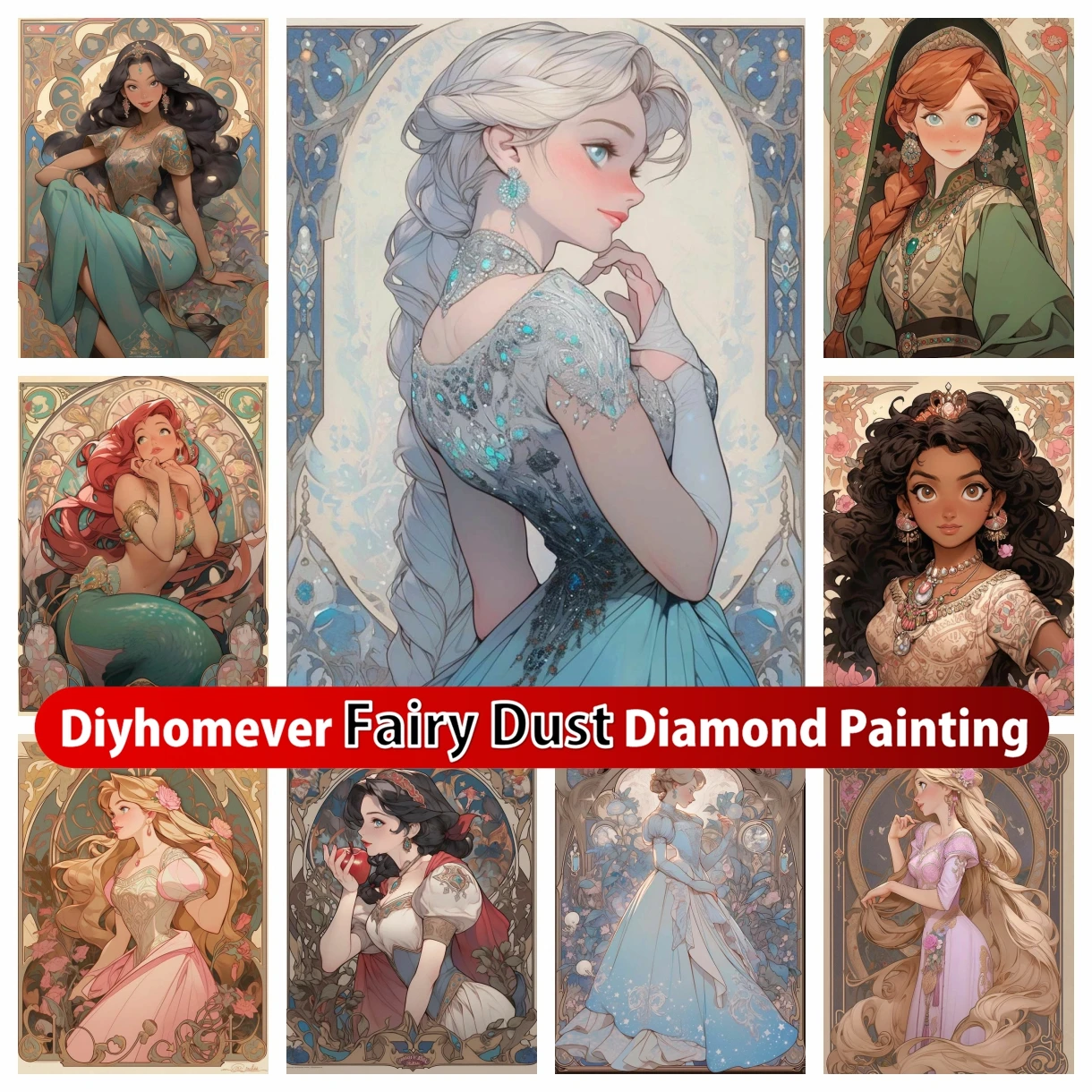 Disney Princess Fairy Dust Diamond Painting Mosaic Cartoon Girl Cross Stitch Full Diamond Embroidery Rhinestones Children's Gift
Disney Princess Fairy Dust Diamond Painting Mosaic Cartoon Girl Cross Stitch Full Diamond Embroidery Rhinestones Children's Gift