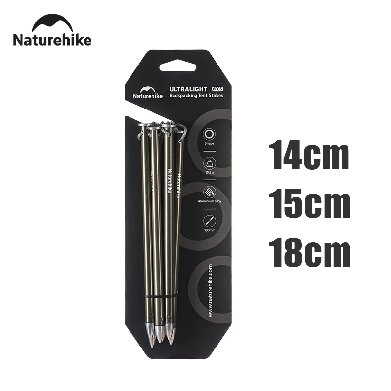Naturehike Camping Tent Stakes 6Pcs Canopy Tent Pegs Aluminum Alloy V-shaped Rod-shaped Ground Spike Tent Acessories
Naturehike Camping Tent Stakes 6Pcs Canopy Tent Pegs Aluminum Alloy V-shaped Rod-shaped Ground Spike Tent Acessories