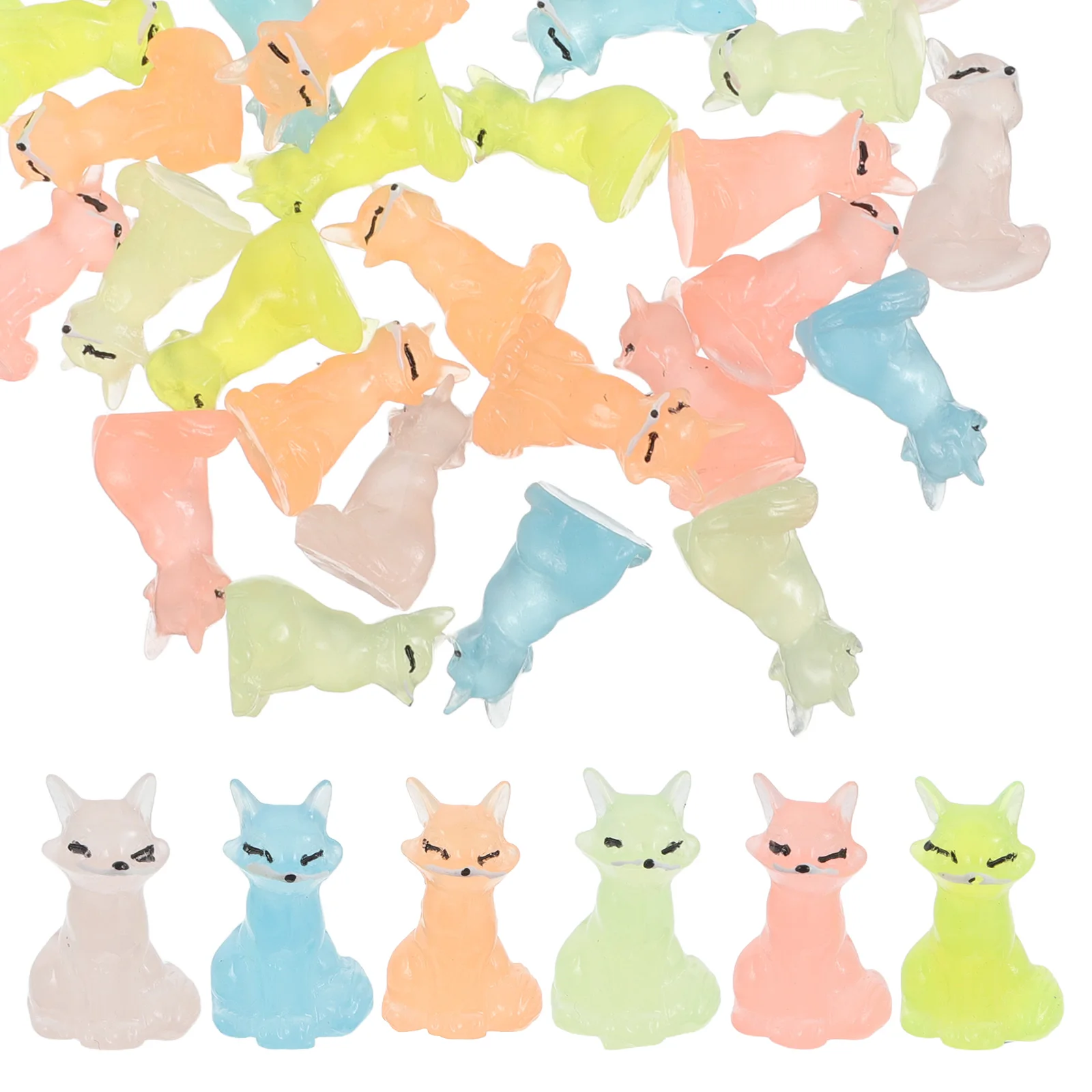 30pcs Mini Fox Figurines Luminous Resin Statues Glow-In-The-Dark Desktop Ornament Fairy Garden Micro Landscape Diy Terrarium
30pcs Mini Fox Figurines Luminous Resin Statues Glow-In-The-Dark Desktop Ornament Fairy Garden Micro Landscape Diy Terrarium