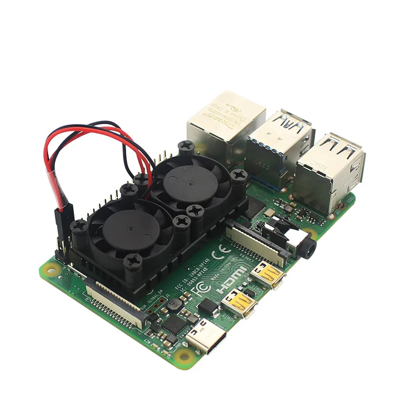 Для Raspberry Pi 4B модуль двойного вентилятора с основанием радиатора, термоклей для 4B/3B +/3B, эффективное охлаждение
Для Raspberry Pi 4B модуль двойного вентилятора с основанием радиатора, термоклей для 4B/3B +/3B, эффективное охлаждение