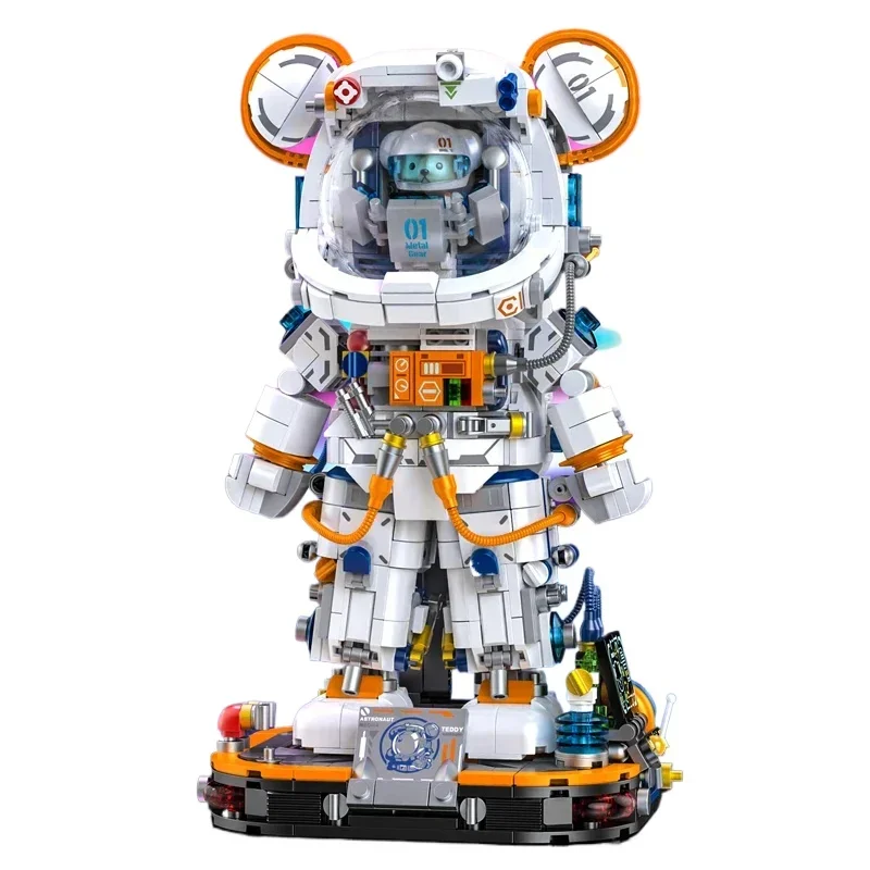 MOC плюшевый мишка космонавт строительные блоки игрушки со светодиодной подсветкой креативный городской космос плюшевый мишка DIY модель мини-кирпичи игрушки для мальчиков и взрослых
MOC плюшевый мишка космонавт строительные блоки игрушки со светодиодной подсветкой креативный городской космос плюшевый мишка DIY модель мини-кирпичи игрушки для мальчиков и взрослых