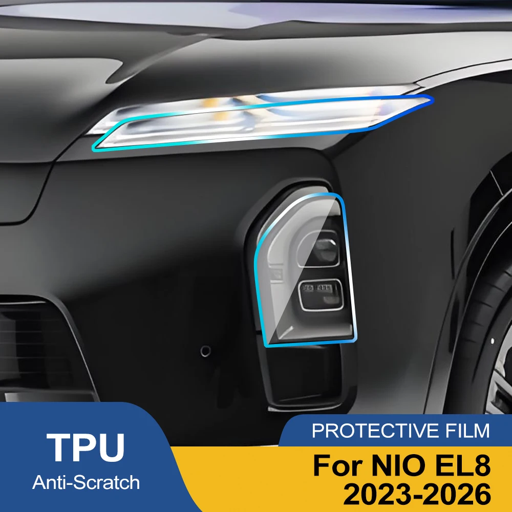 TPU Car Headlight Protection Film For NIO EL8 2023-2026 High-Gloss Smoke Black Pre-Cut PPF Kit Anti-Scratch Vinyl Wrap Cover Kit
TPU Car Headlight Protection Film For NIO EL8 2023-2026 High-Gloss Smoke Black Pre-Cut PPF Kit Anti-Scratch Vinyl Wrap Cover Kit