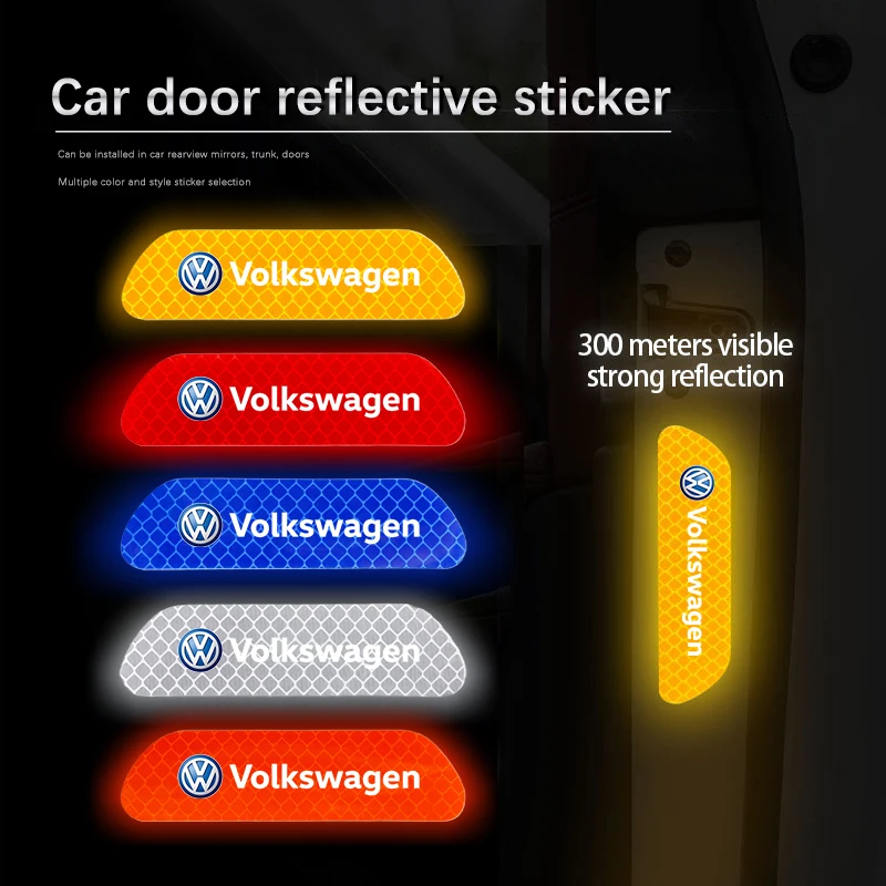 4 шт. автомобильные наклейки, светоотражающая предупреждающая наклейка на открытие двери для Volkswagen VW polo Golf T5 Caddy T4 Touran Golf GTI Passat Tiguan
4 шт. автомобильные наклейки, светоотражающая предупреждающая наклейка на открытие двери для Volkswagen VW polo Golf T5 Caddy T4 Touran Golf GTI Passat Tiguan