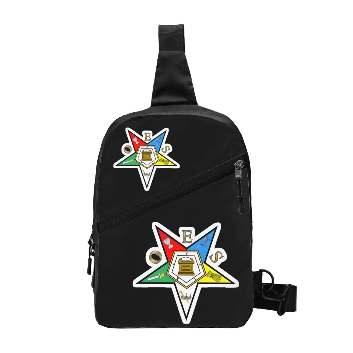 Custom Oes Order Of The Eastern Stars Sling Bags for Men Fashion Shoulder Chest Crossbody Backpack Travel Hiking Daypack
Custom Oes Order Of The Eastern Stars Sling Bags for Men Fashion Shoulder Chest Crossbody Backpack Travel Hiking Daypack