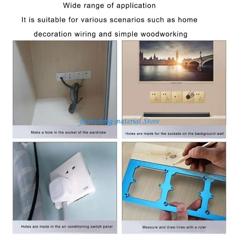 Y5GD High Precisions Aluminum Guide Reliable Tool for 86 Type Outlet Hole Installation
Y5GD High Precisions Aluminum Guide Reliable Tool for 86 Type Outlet Hole Installation