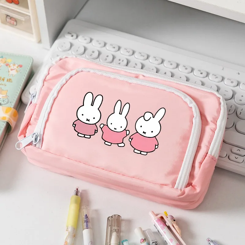Miffy Cute Pencil Pouch Kawaii Rabbit Cartoon and Anime Pattern Printed Stationery Students Back To School Supplies Party Gifts
Miffy Cute Pencil Pouch Kawaii Rabbit Cartoon and Anime Pattern Printed Stationery Students Back To School Supplies Party Gifts